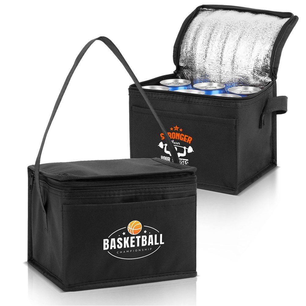 6 Can Insulated Non Woven Cooler Bag