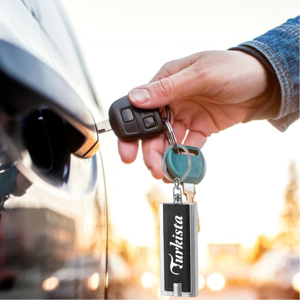 LED Flashlight With Swivel Key Chain - Image 3