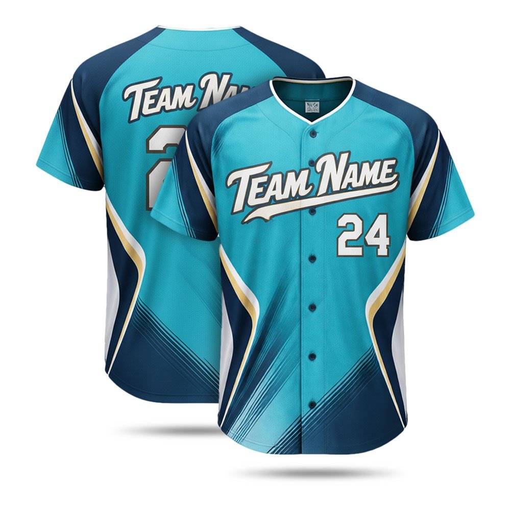 Men's Full Button Sublimated Baseball Jersey