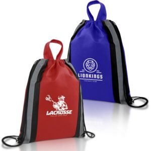 Small Non Woven Reflective Drawstring Backpack