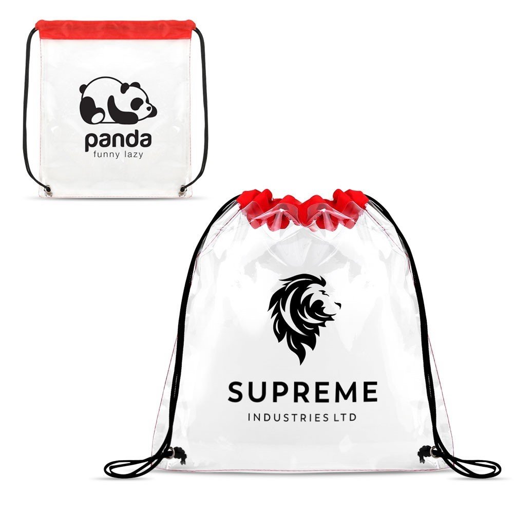 Clear Drawstring Sportpack ( 12" X 12" )