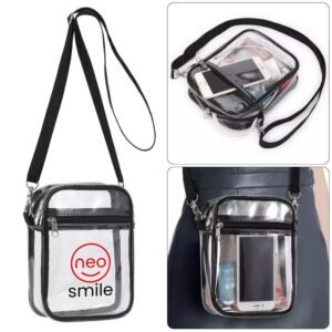 Transparent PVC Stadium Approved Crossbody Shoulder Bag