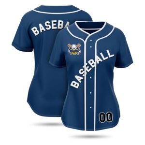 Women's Sublimated Full-Button Baseball Interlock Jersey