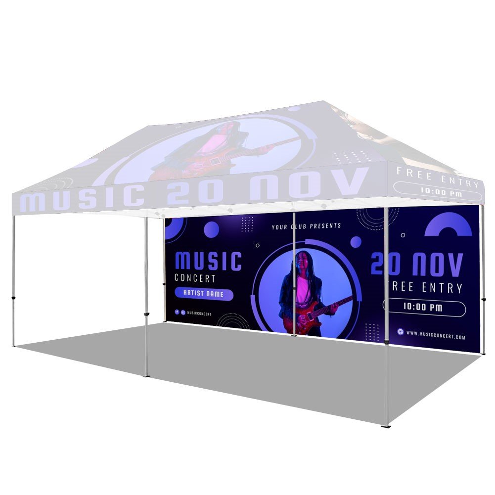 20' Custom Printed Tent Back Wall