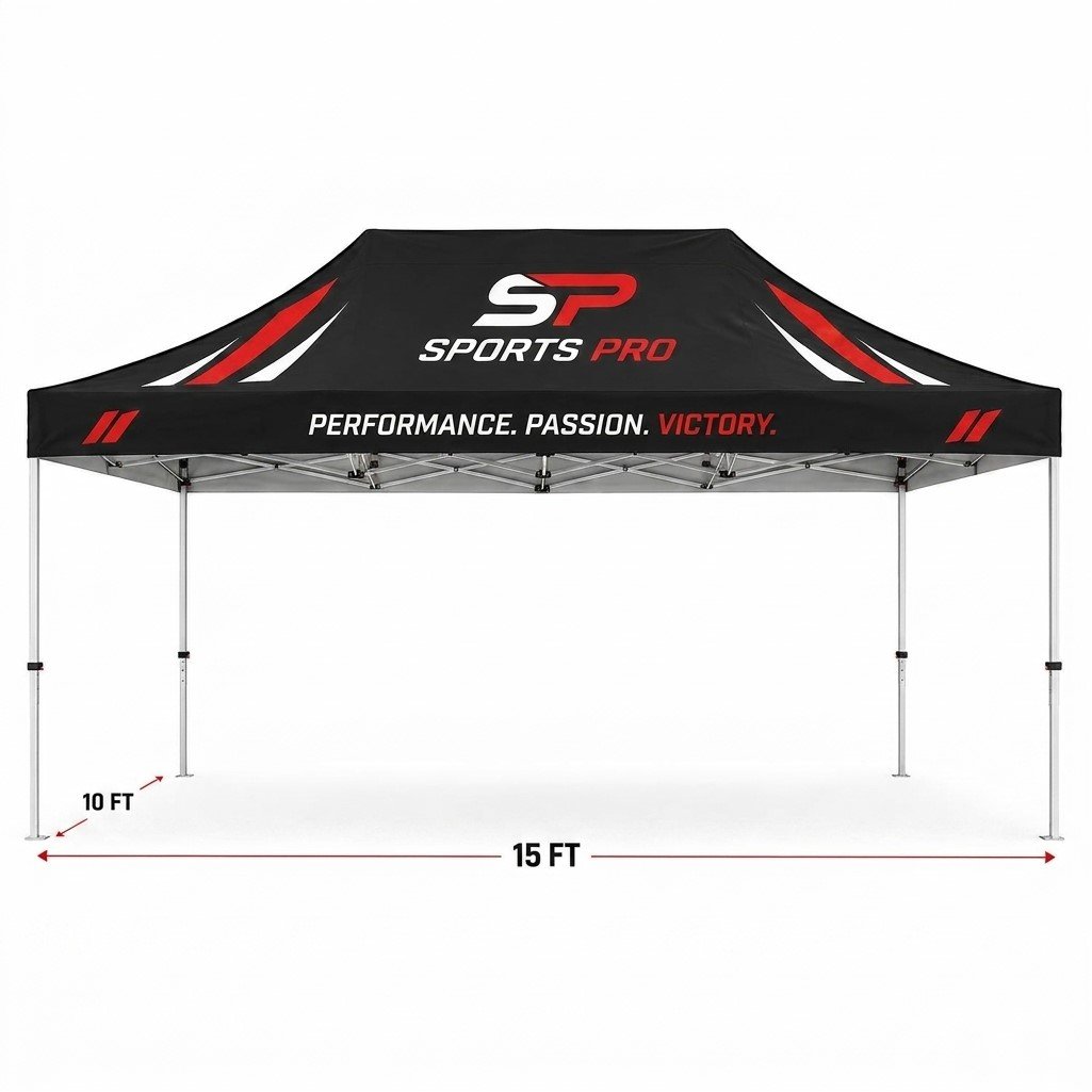 10' x 15' Sublimated Hex Aluminum Frame Canopy Tent - Image 2