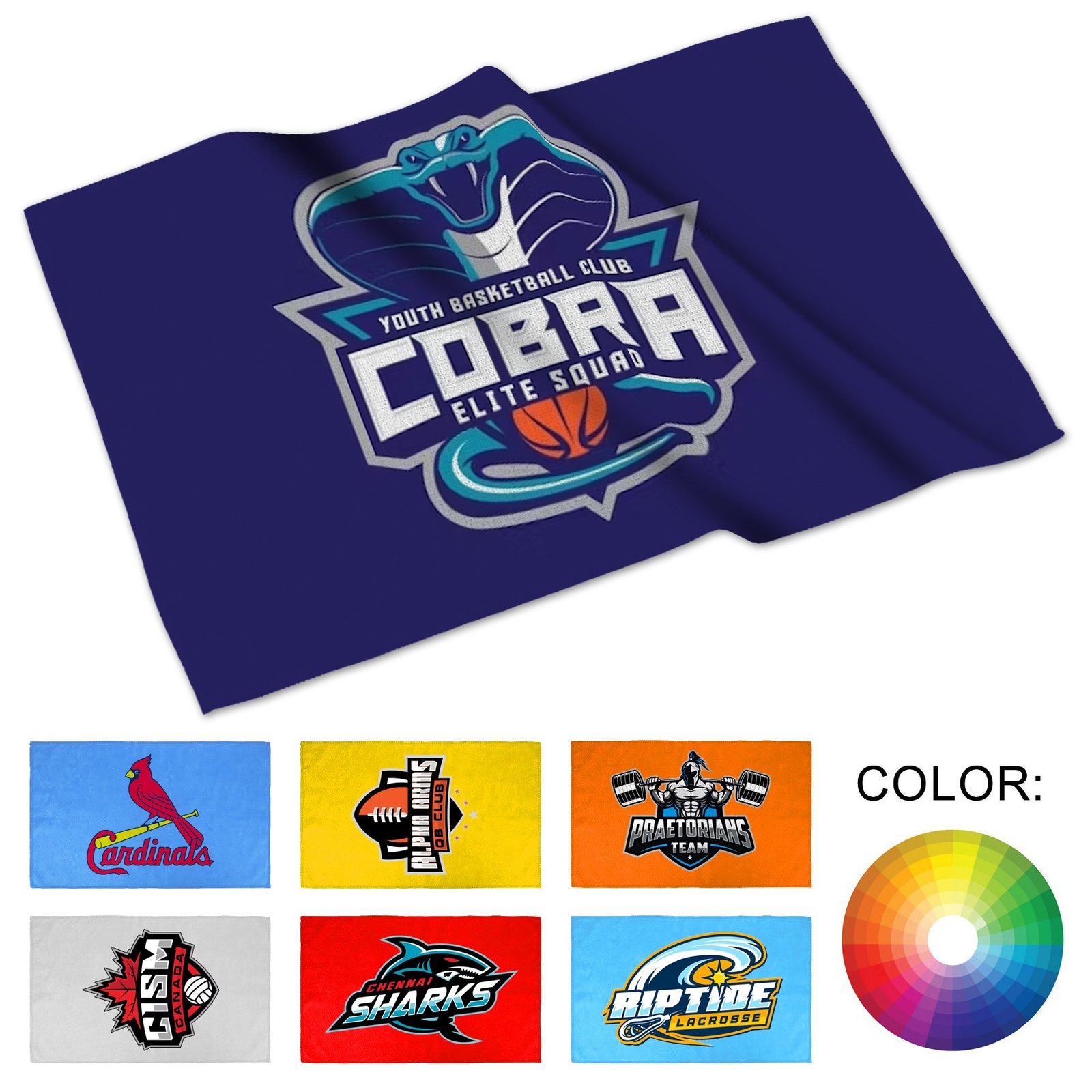 Full Color Sublimated Rally Towel 11" X 18"